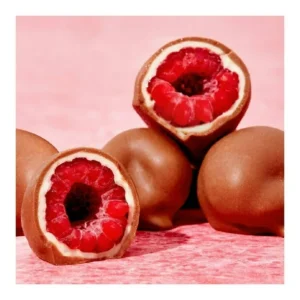 Frambuesas bañadas chocolate