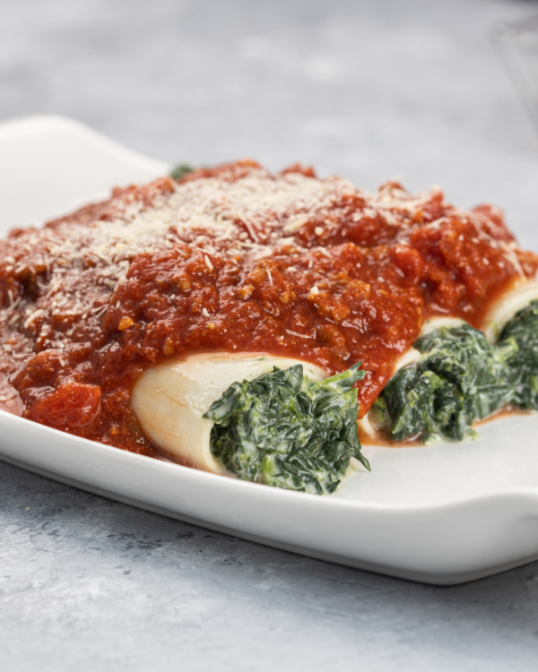 Canelones caseros de verdura y muzzarella 6 unidades